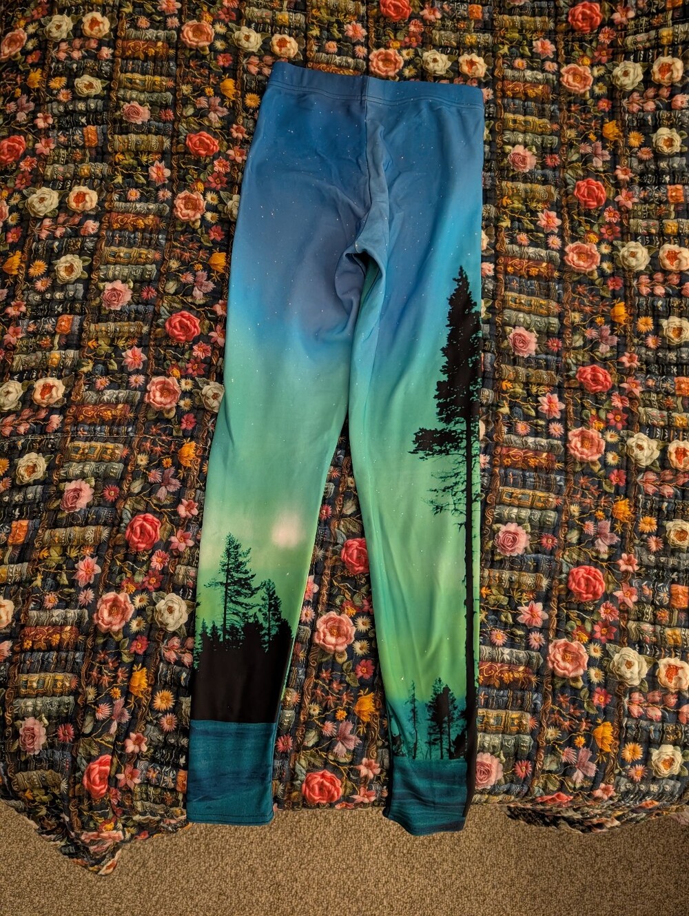 OG Blackmilk Aurora Sky Fleece Leggings